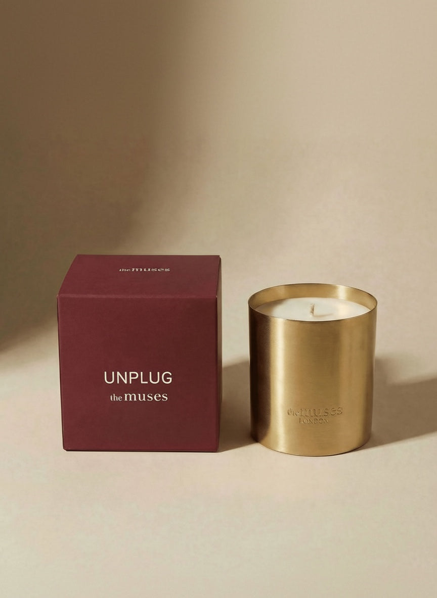 Zlatá přírodní svíčka UNPLUG