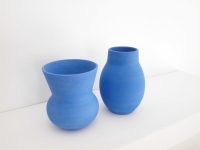 Modrá keramická váza Mediterranean O