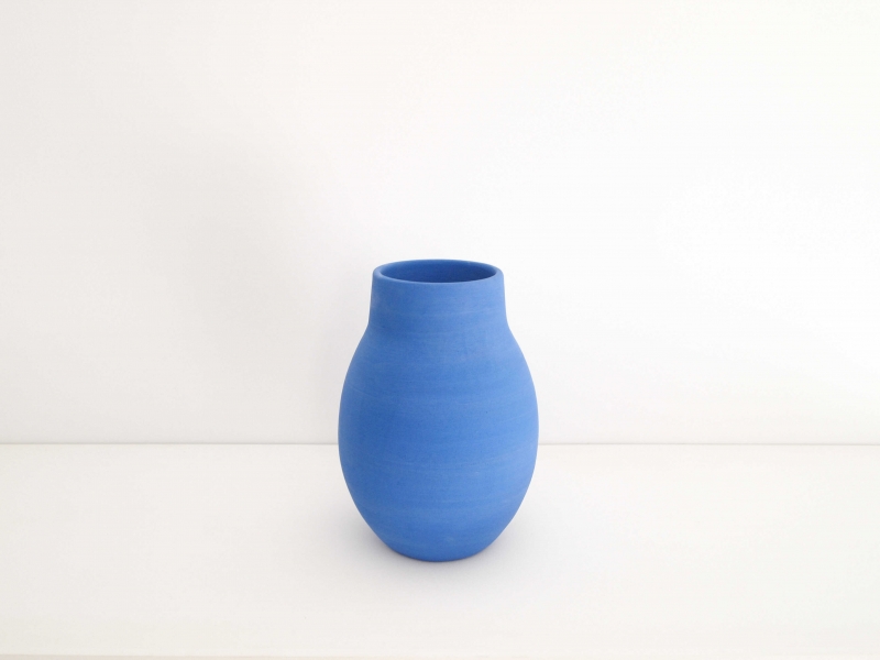 Modrá keramická váza Mediterranean O