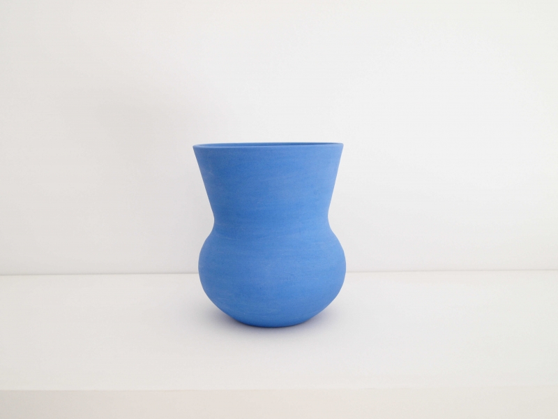 Modrá keramická váza Mediterranean V